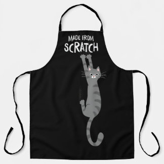 Made from Scratch Funny Tabby Cat Hanging on Schürze