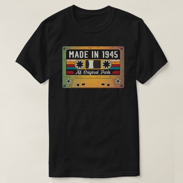 Made in 1945 All Original Parts T - Shirt (Design vorne)