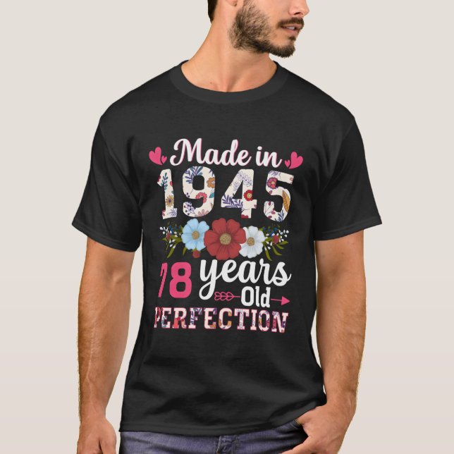Made in 1945 Floral 78 78. T-Shirt (Vorderseite)