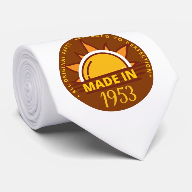 MADE IN 1953 funny birthday gift                   Krawatte (Gerollt)