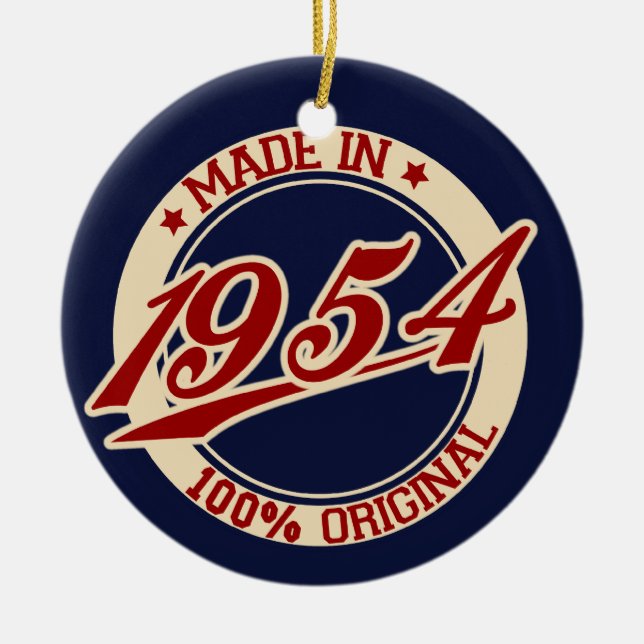 Made in 1954 keramikornament (Vorne)