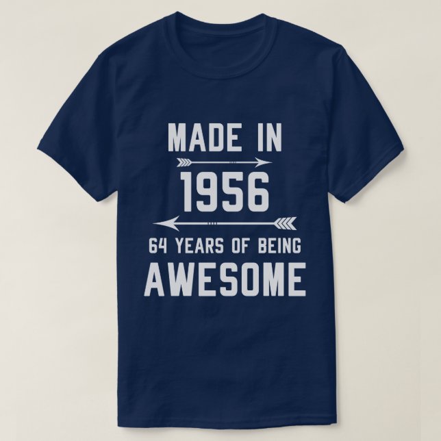 Made in 1956 64 Years of Phantastisch Gift Men Wom T-Shirt (Design vorne)