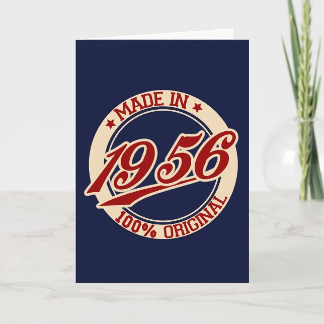 Made In 1956 Karte (Vorderseite)