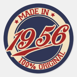 Made in 1956 runder aufkleber