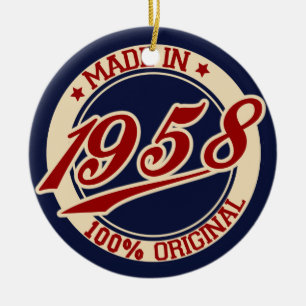 Made in 1958 keramik ornament