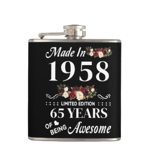 Made in 1958 Limited Edition 65 Jahre des Seins Flachmann