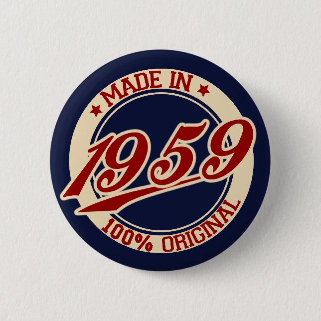 Made in 1959 button (Vorderseite)