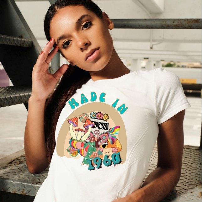 Made in 1960 Geburtstag Meilenstein T-Shirt (Von Creator hochgeladen)
