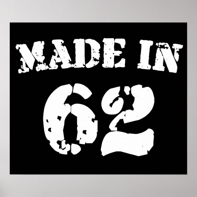 Made in 1962 poster (Vorne)