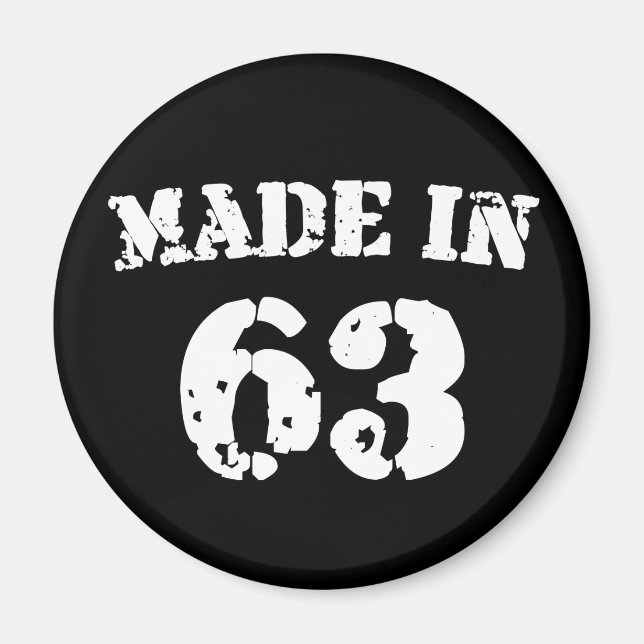 Made in 1963 magnet (Vorne)