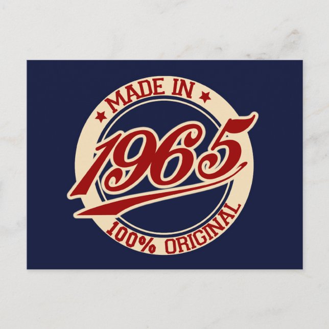 Made in 1965 postkarte (Vorderseite)