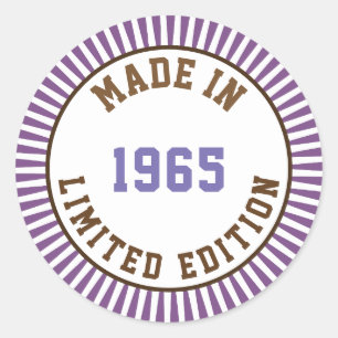 Made in 1965 runder aufkleber