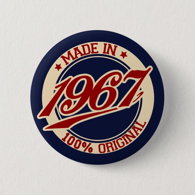 Made in 1967 button (Vorderseite)