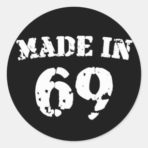 Made in 1969 runder aufkleber