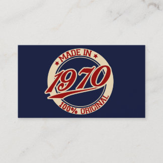 Made In 1970 Visitenkarte