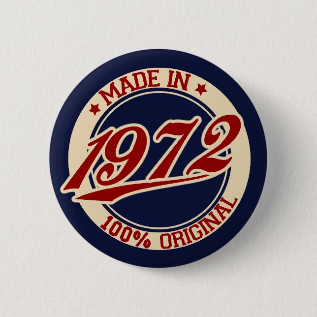 Made in 1972 button (Vorderseite)