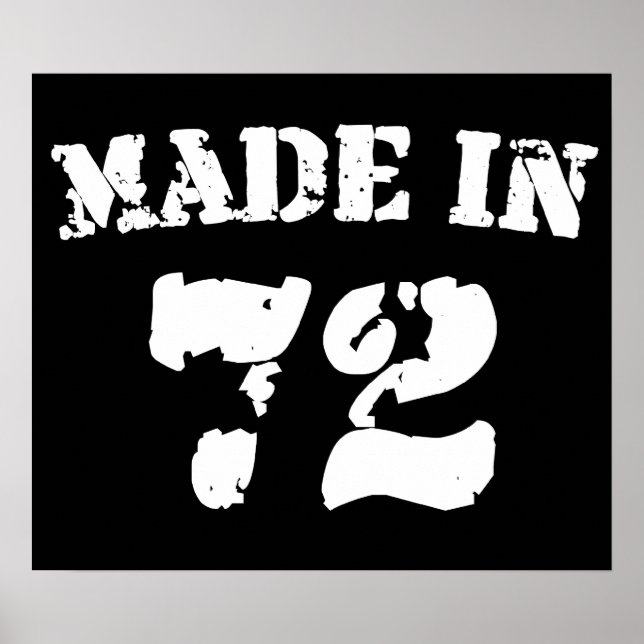 Made in 1972 poster (Vorne)