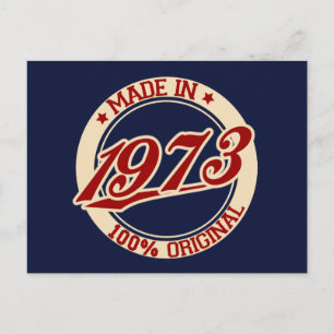 Made in 1973 postkarte