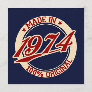 Made In 1974 Karte