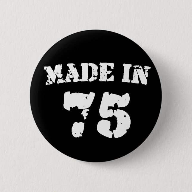 Made in 1975 button (Vorderseite)