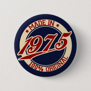 Made in 1975 button