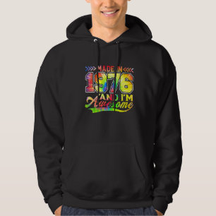Made in 1976 und ich bin Phantastische Gefärbte Kr Hoodie