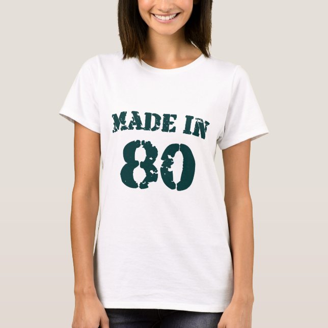 Made in 1980 T-Shirt (Vorderseite)