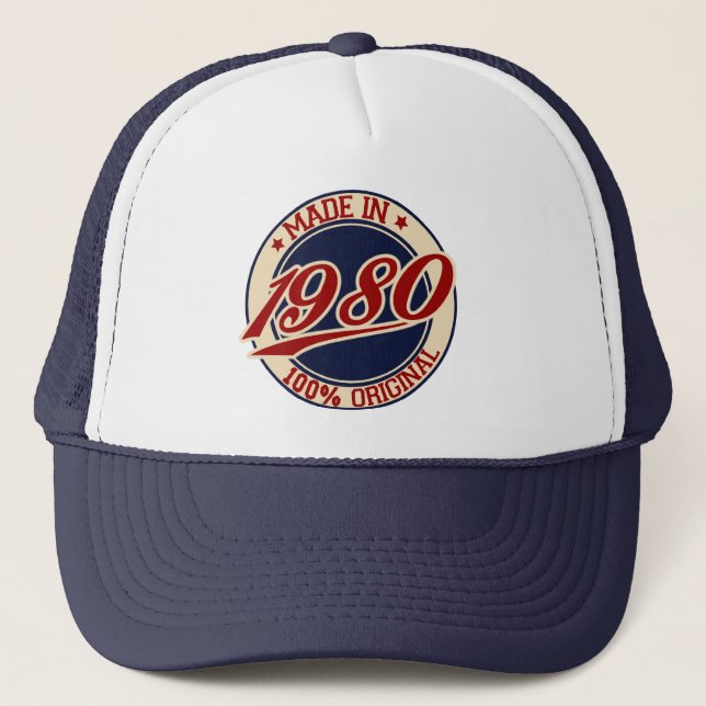 Made in 1980 truckerkappe (Vorderseite)