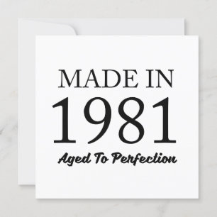 Made in 1981 karte