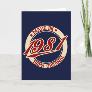 Made In 1981 Karte