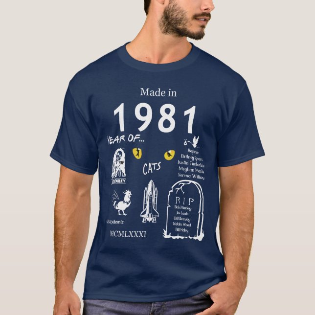 Made in 1981 TShirt (Vorderseite)