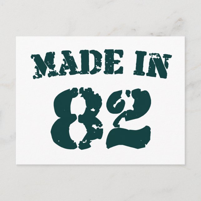 Made in 1982 postkarte (Vorderseite)