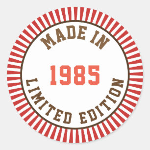 Made in 1985 runder aufkleber