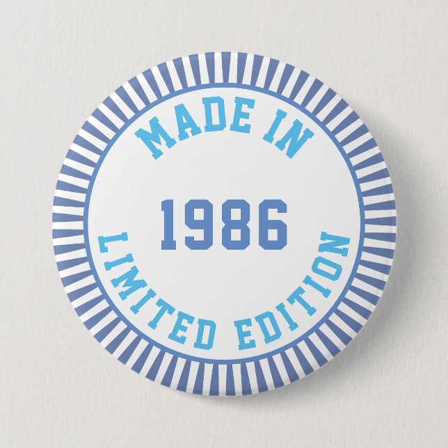 Made in 1986 button (Vorderseite)