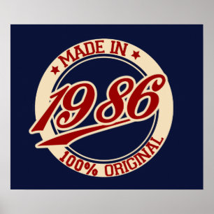 Made in 1986 poster