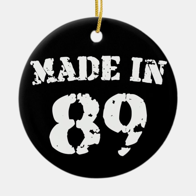 Made in 1989 keramik ornament (Vorne)