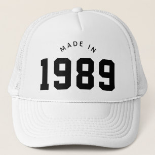 Made in 1989 Personalisierten Geburtstag Truckerkappe