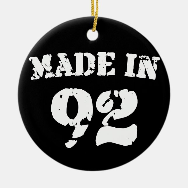 Made in 1992 keramikornament (Vorne)