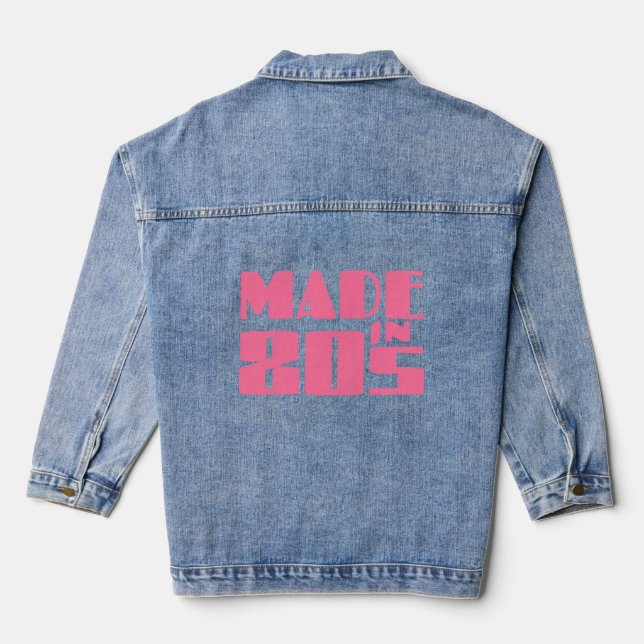 Made in 80er jeansjacke (Rückseite)