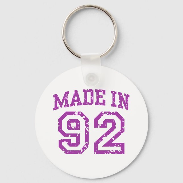 Made in 92 schlüsselanhänger (Vorderseite)