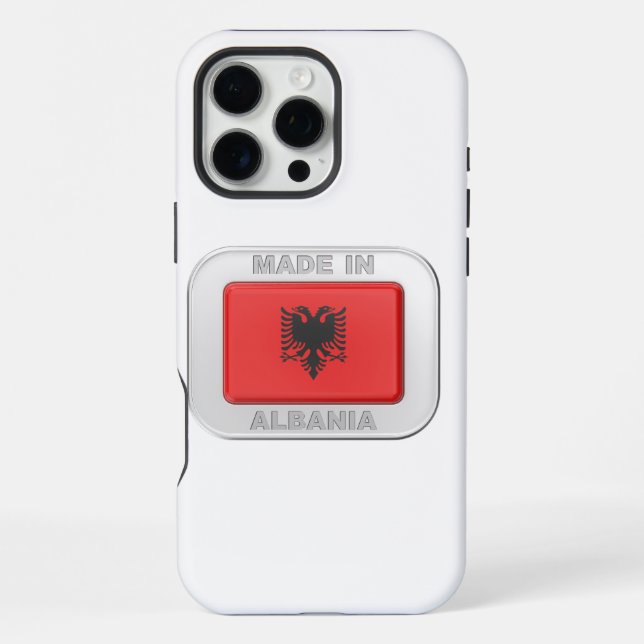 Made in Albanien iPhone 16 Pro Max Hülle (Rückseite)