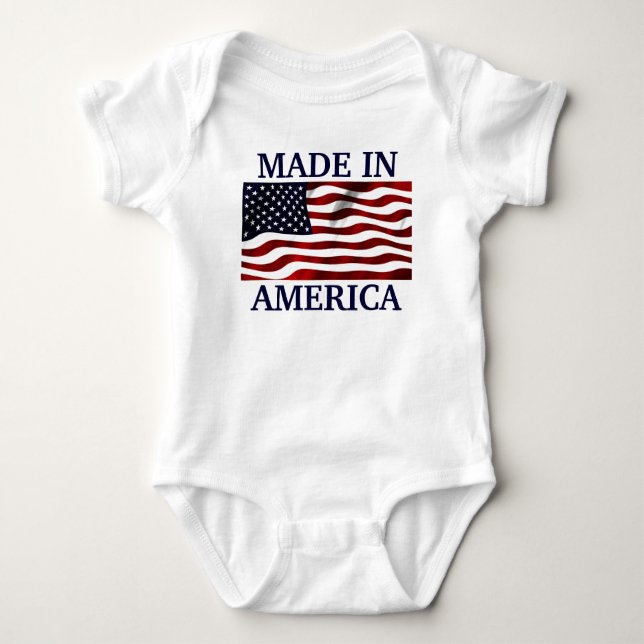 Made in America Baby Strampler (Vorderseite)