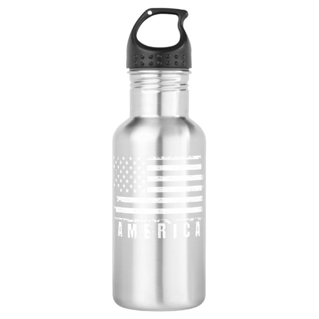 Made in america edelstahlflasche (Vorderseite)