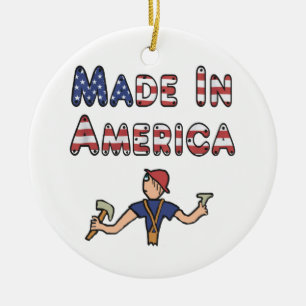 Made in America Keramik Ornament