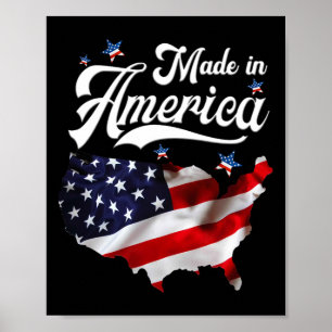 Made in America - Patriotic American Flag 4. J Poster