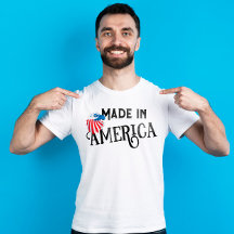 Made in America Red white and blue adle