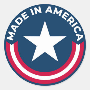 Made in America Runder Aufkleber