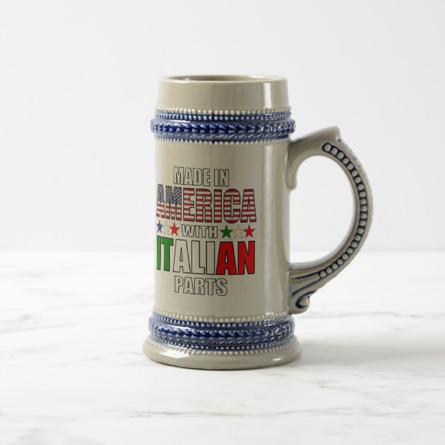 Made in America with Italian Parts Bierglas (Rechts)