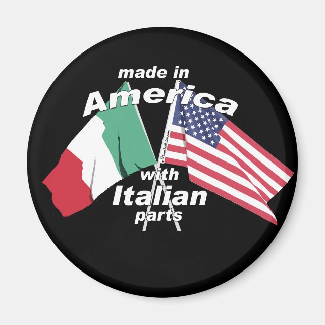 Made in America with Italian Parts Magnet (Vorne)