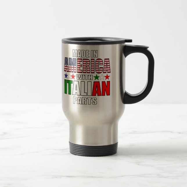 Made in America with Italian Parts Reisebecher (Rechts)